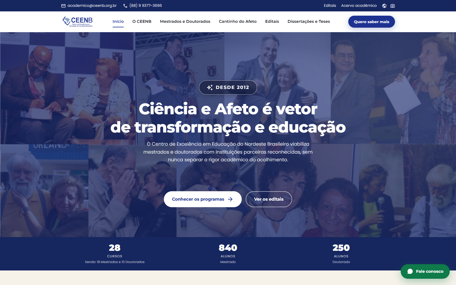 Site institucional do CEENB